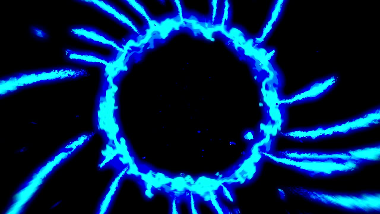 animación de relámpagos de fuego, animación de cómics de dibujos animados, fondo de bucle de llamas,