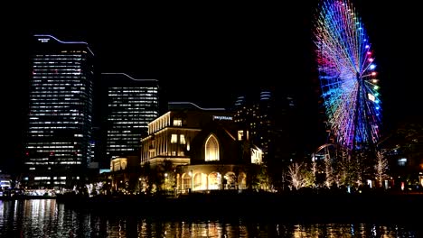 ferris wheel lighting illumination