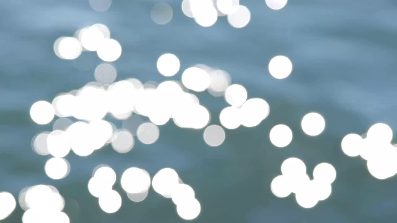 4k 60p의 흐릿한 물 반사