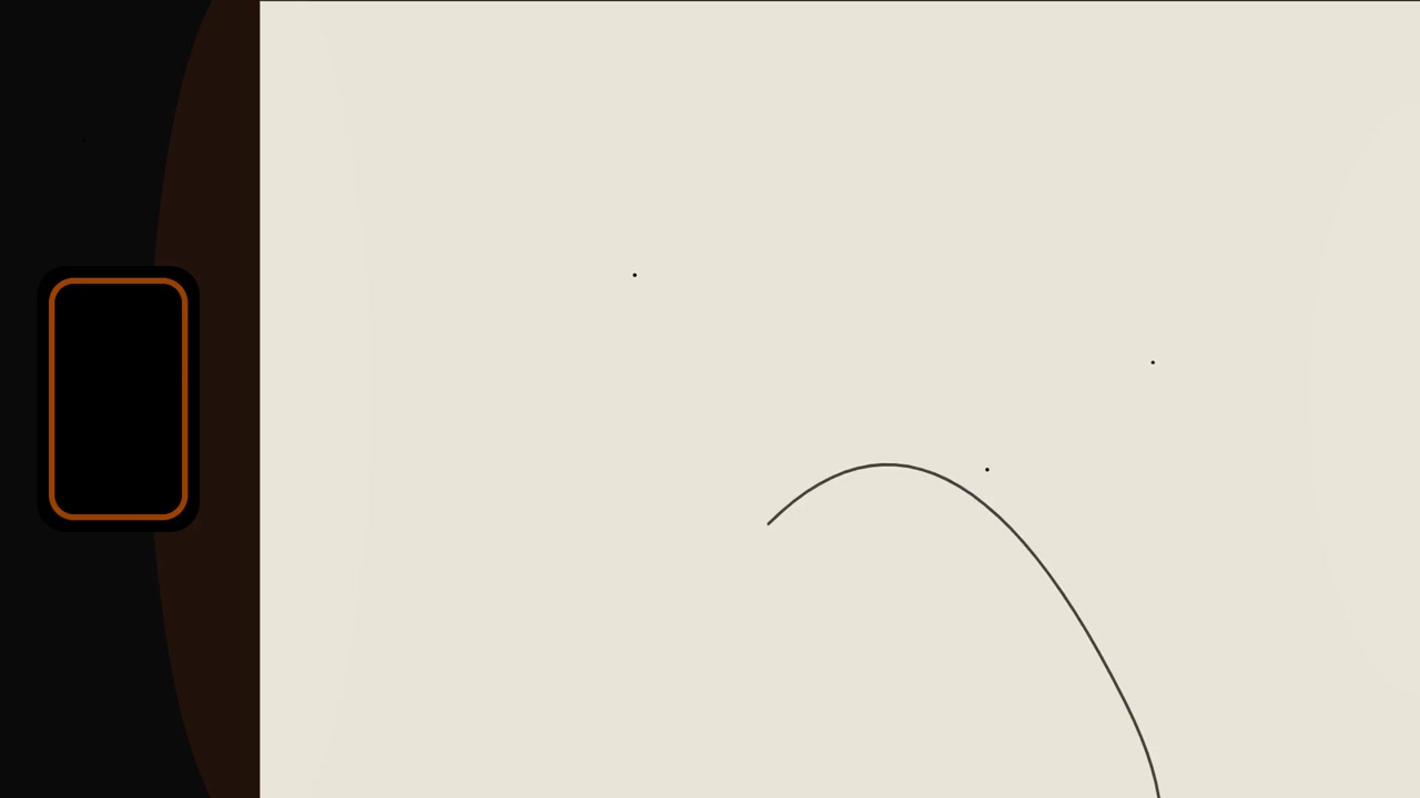 Abstract Hand-Drawn Line Animation on Vintage Film Background