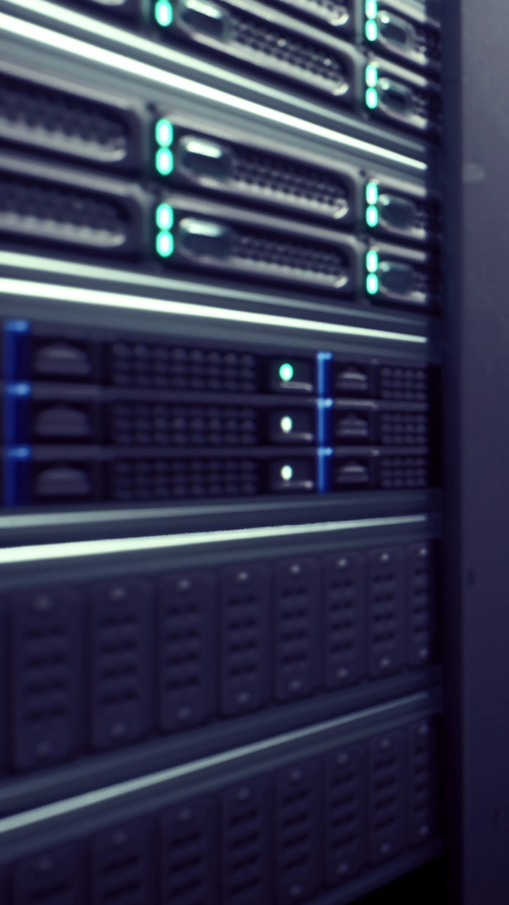 Network server in a data center during a busy operational period