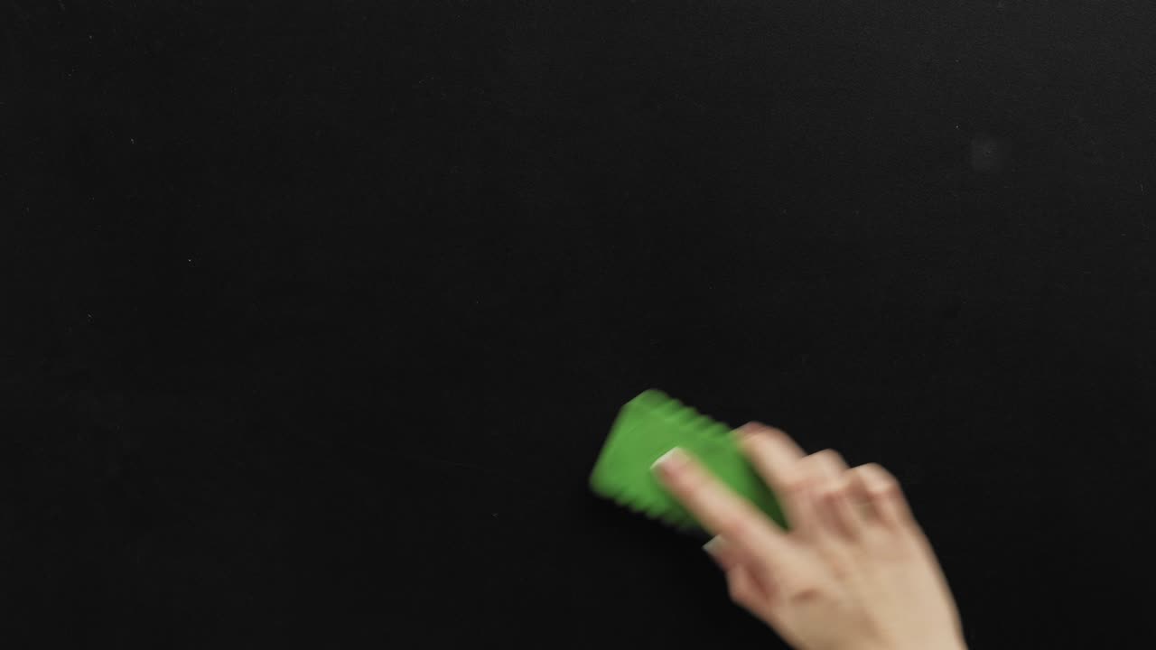 4 conjuntos de plantillas de gestos con la mano borrando la pizarra