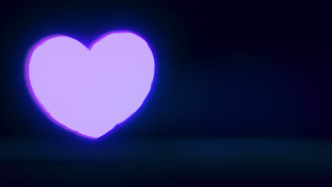 blue energy heart shapes on a dark background