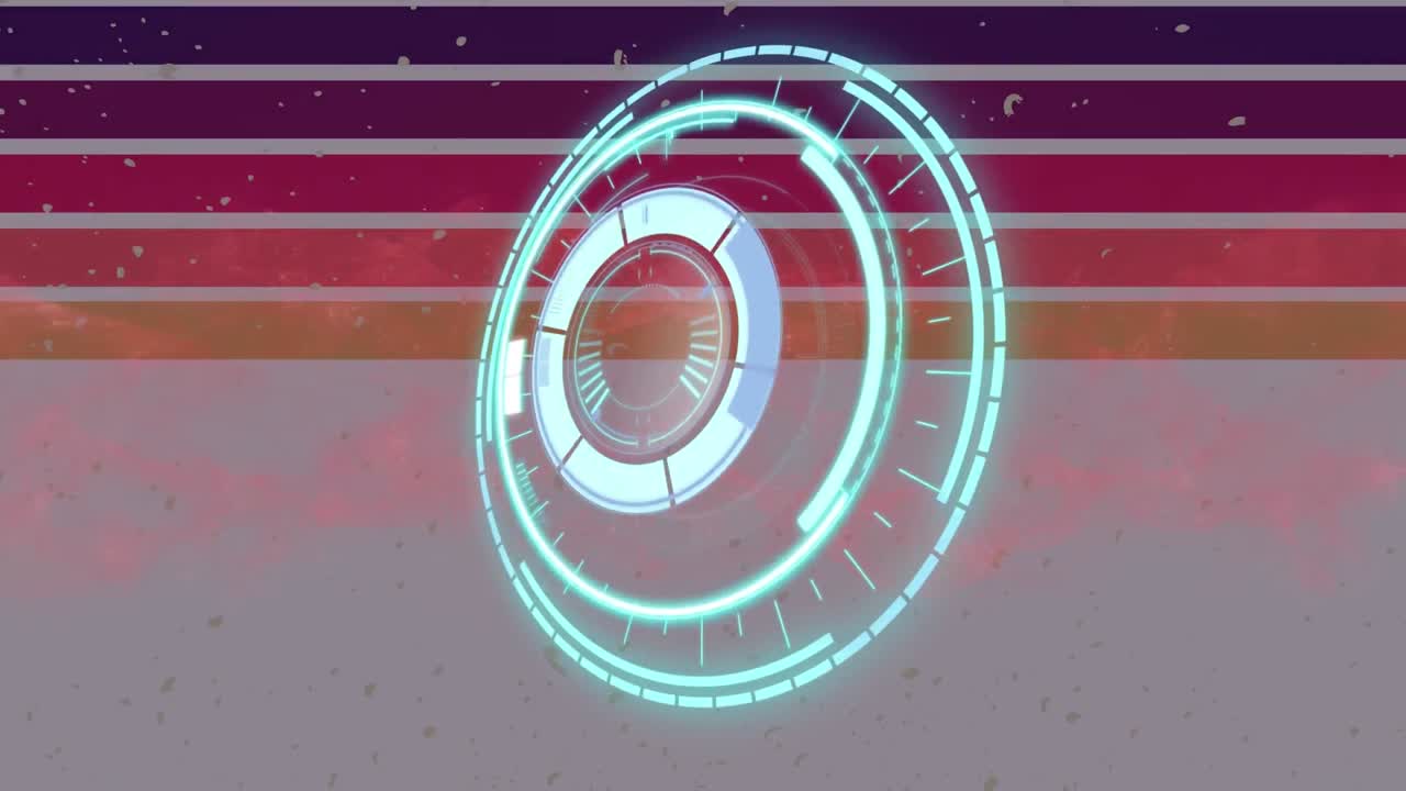 ⁇ 색 바탕에 빨간색과 노란색 줄무 ⁇  위에 안전한 잠금 처리의 애니메이션