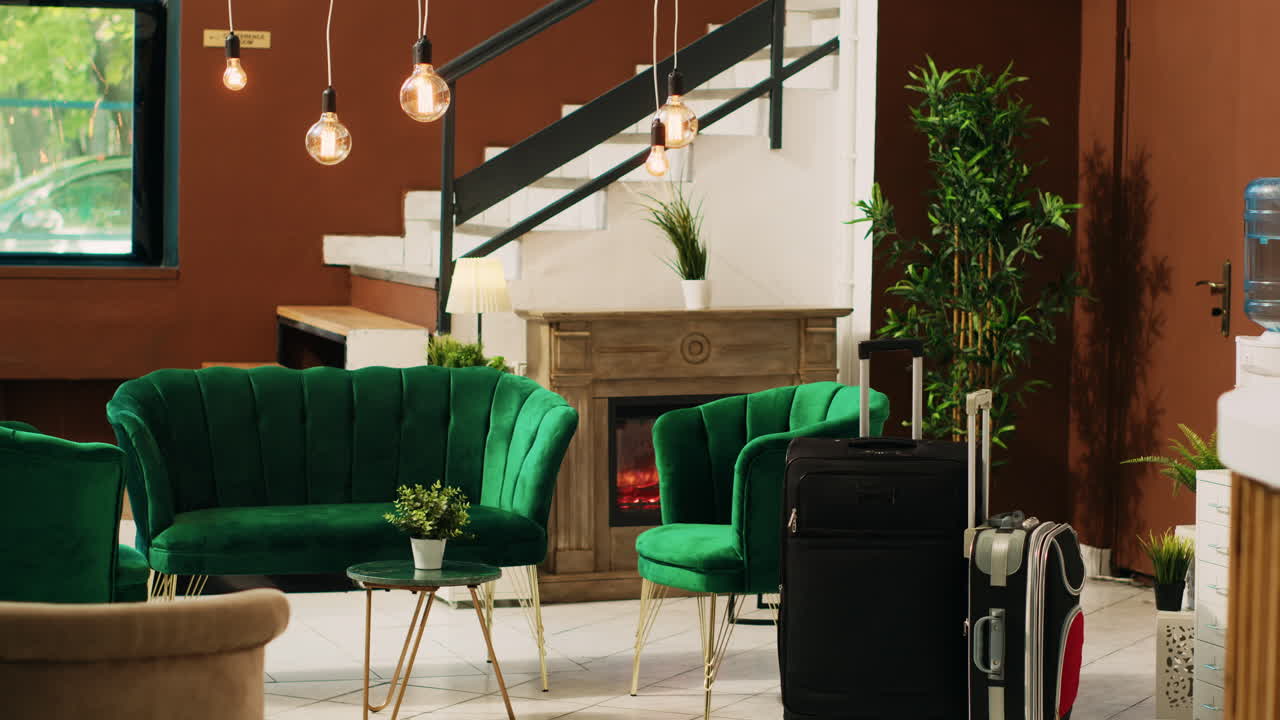 호텔 리조트의 빈 라운지 지역