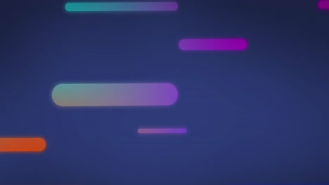 animación de rayas de neón multicolores sobre un fondo azul