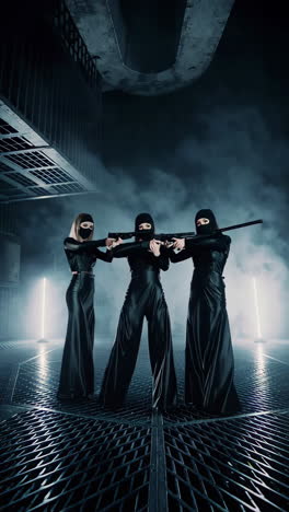 powerful women in futuristic setting