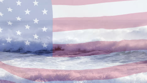 Digital-composition-of-waving-us-flag-against-waves-in-the-sea