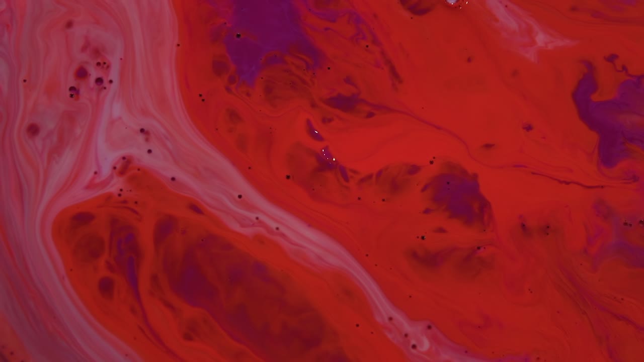 Abstract Red and Purple Fluid Art