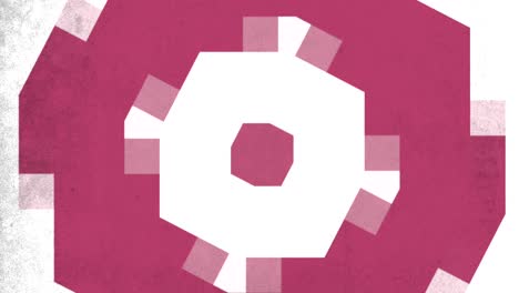 patrón geométrico abstracto en rosa y blanco