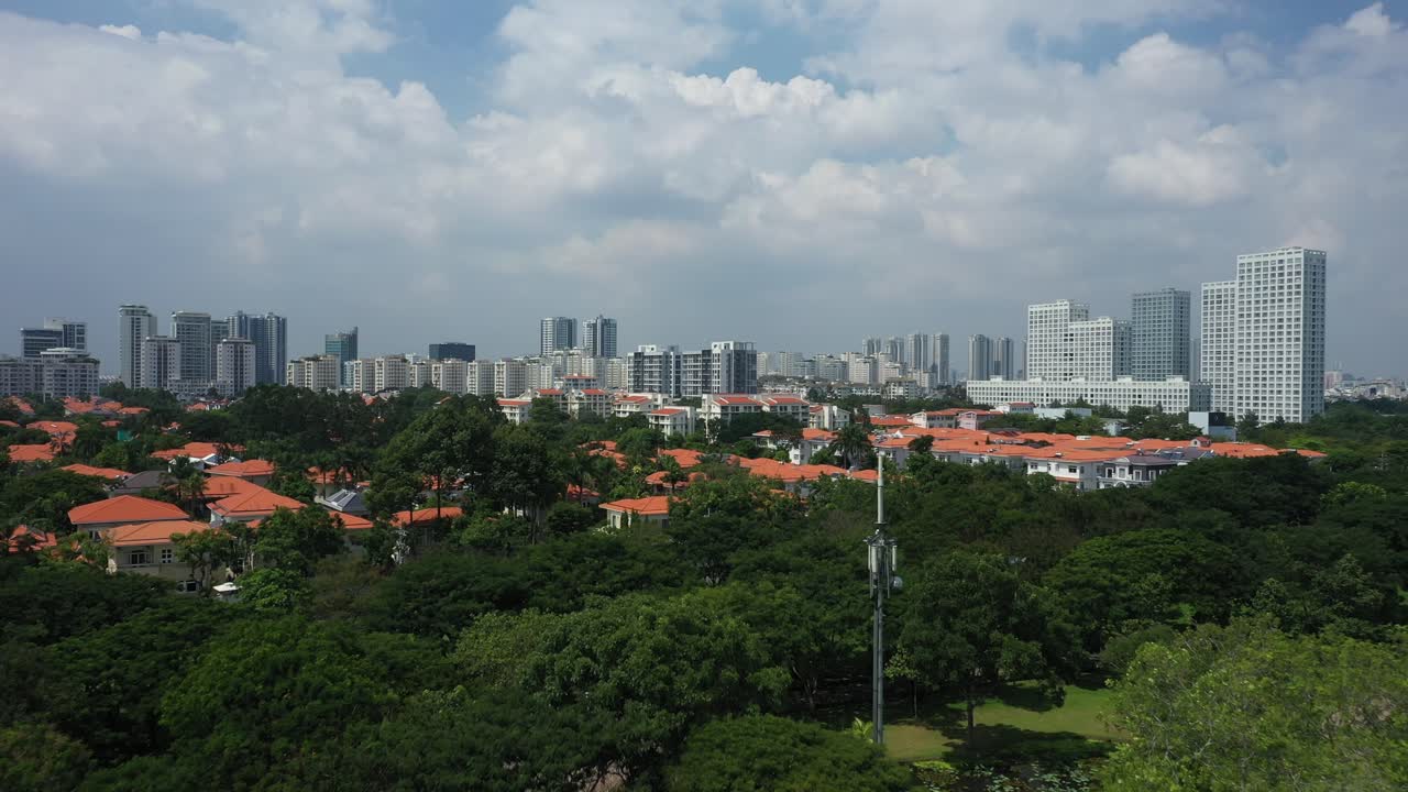 View of Ultra Modern City Development With Residential And Commercial High Rise ...