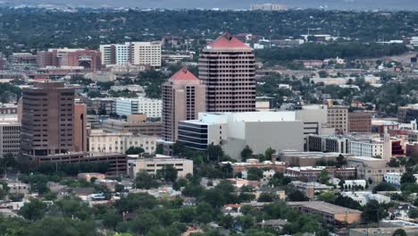 albuquerque skyline during sunrise