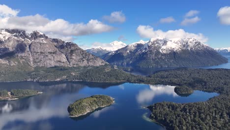 el horizonte de la patagonia en bariloche en rio negro argentina