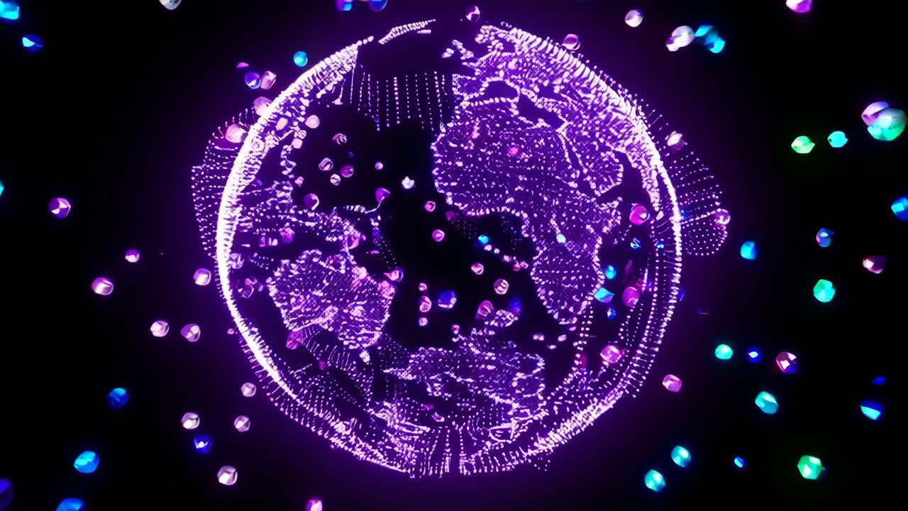 추상적인 디지털 글로브