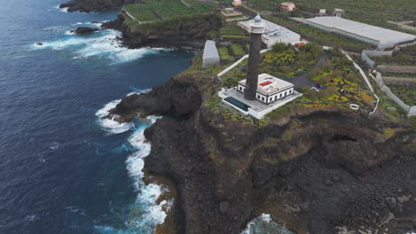 from above: punta cumplida lighthouse and its wild coast