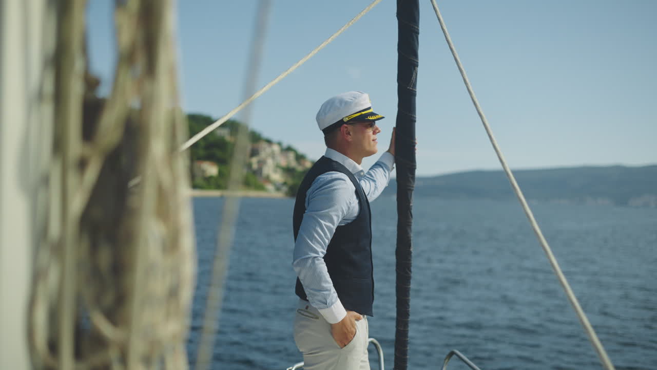 el capitán de un yate