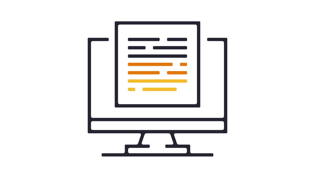 Computer Presentation Icon Animation