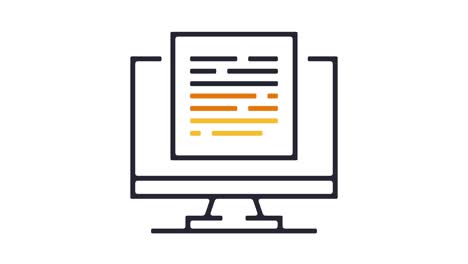 animación del icono de la presentación de la computadora