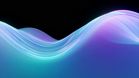 abstract gradient wave on black background