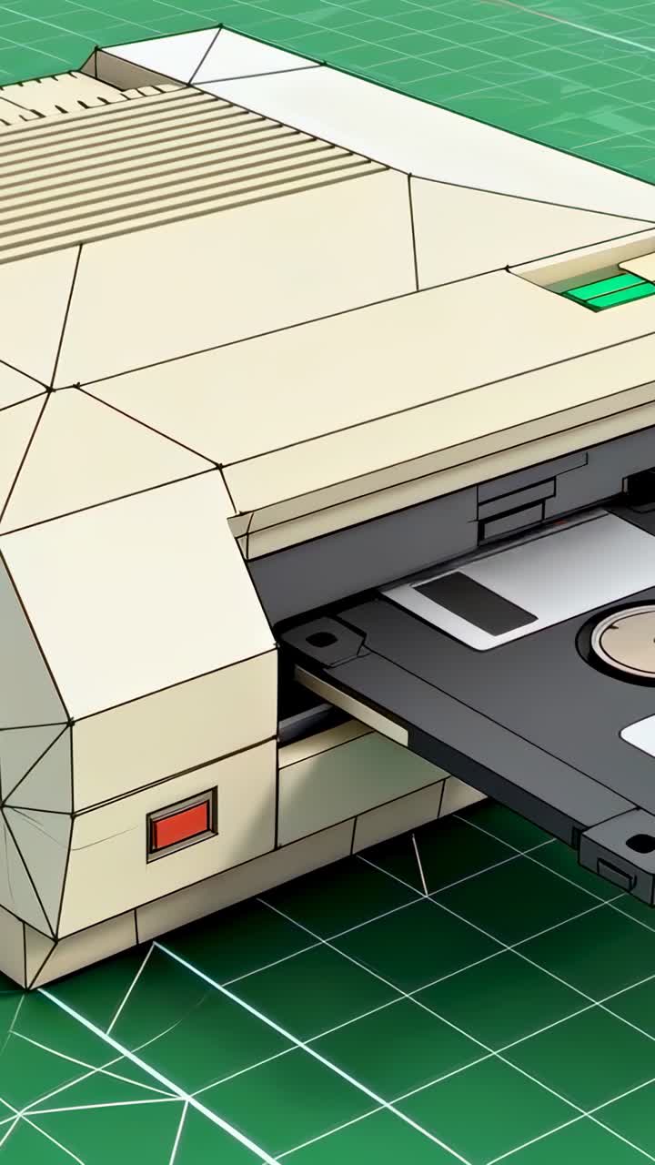 Video verticale: la pressione del pulsante provoca l'espulsione del floppy drive 3