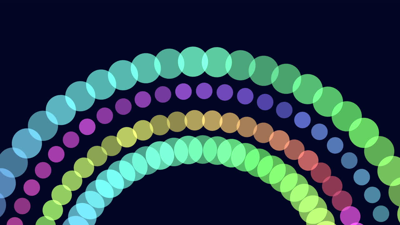 coloridos puntos abstractos en círculo