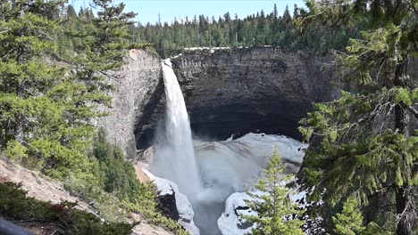 captivating views of helmcken falls: steady shot from a tripod