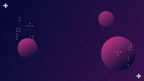 animación de la esfera hipnótica púrpura