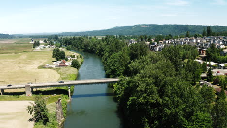 view of snoqualmie river in duvall, washington