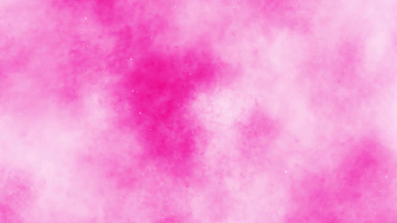 Spruzzo di fumo colorato. Fumo astratto che si sprigiona. Spruzzo di nebbia. Inchiostro ad alcool e acquerello su sfondo rosa. Spazio per il testo. Animazione in loop.
