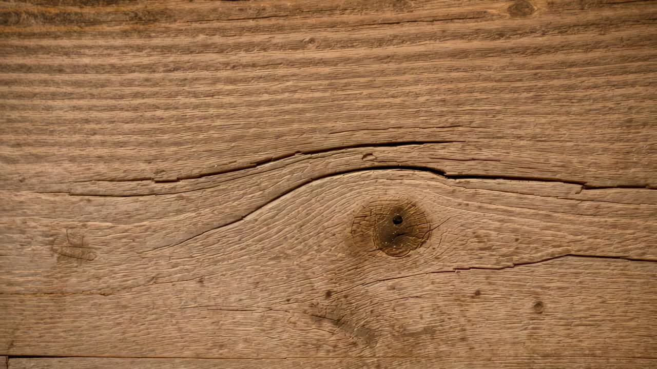 Die Kamera auf einem Holzbrett auf dem Tisch zentrieren, Aufnahme mit Nahaufnahme, wobei Knoten und Maserung hervorgehoben werden