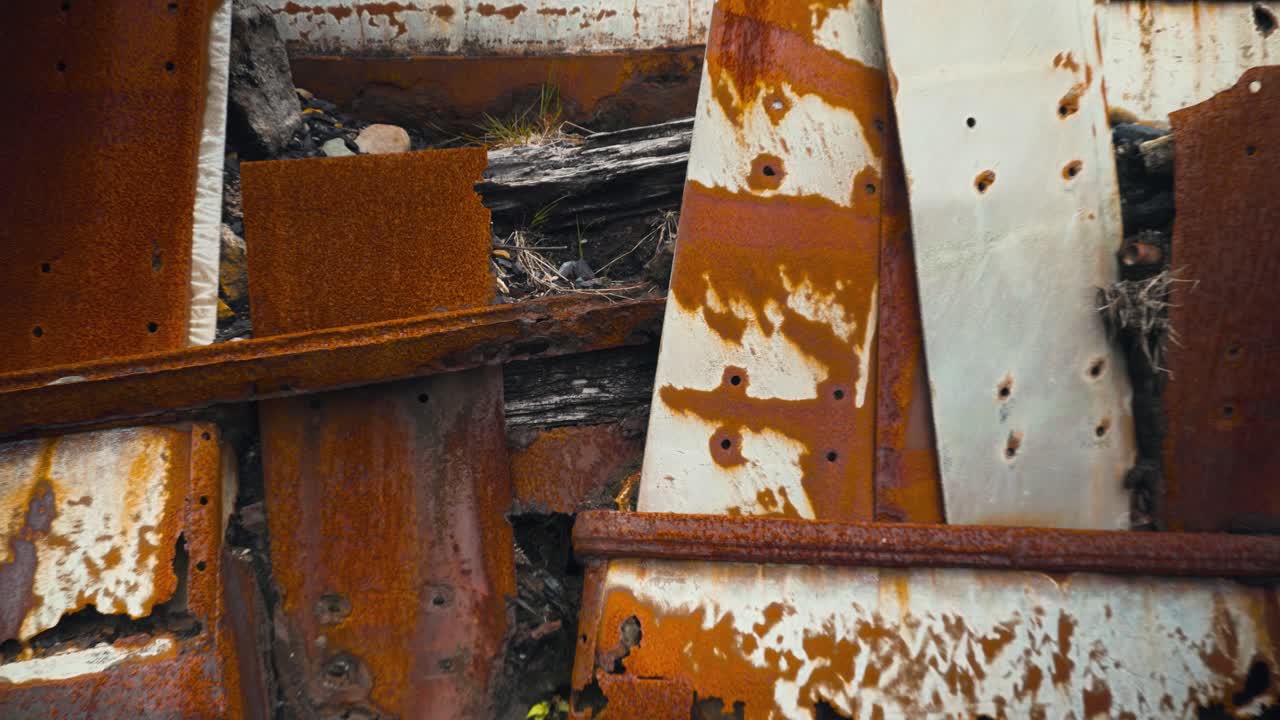 뉴질랜드의 오래된 버려진 탄광