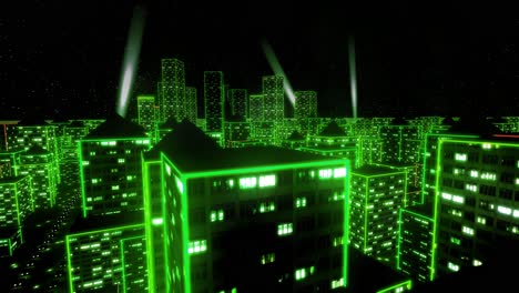 Neon-city-fly-over-urban-skyscraper-glow-computer-tron-matrix-4k