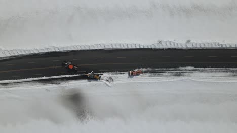 snowplows working on the road