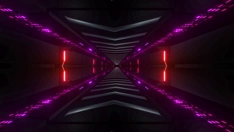 el túnel de neón futurista