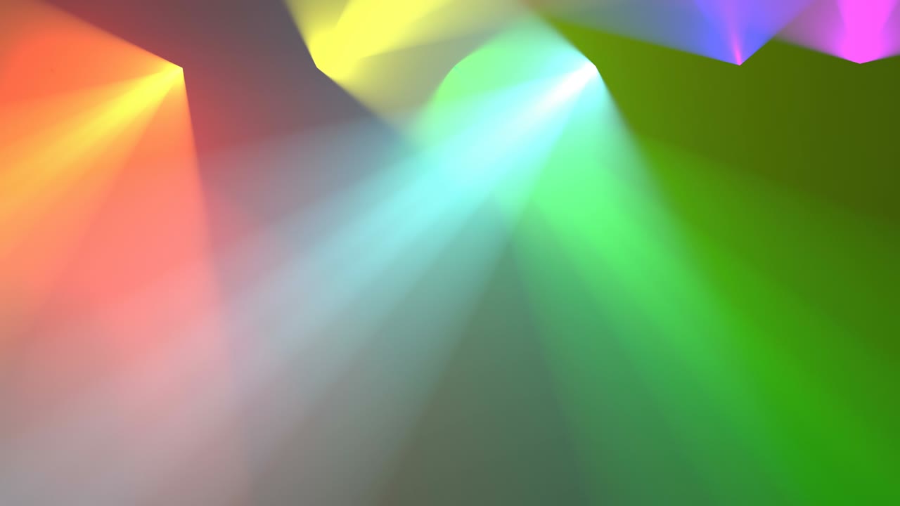 los focos de color, las luces del arco iris, capaces de hacer un bucle sin problemas, 4k.
