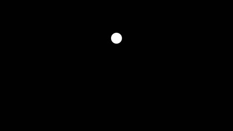 simple preloader. flat design in dots. animation of a minimalistic preloader with white circles appearing and disappearing connecting to a single point