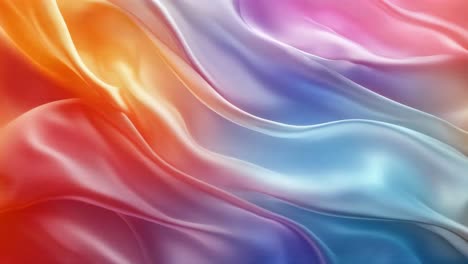 colorful gradient silk fabric