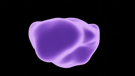 a glowing color changing rainbow blob like object hovering in dark space.