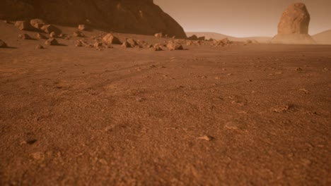 Fantastic-martian-landscape-in-rusty-orange-shades