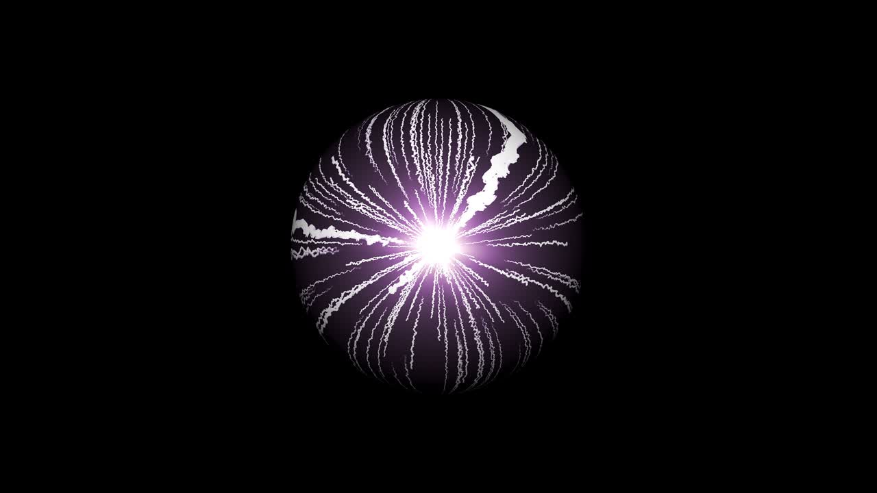 구름 모양의 기하학적 선을 가진 구체 추상적인 배경