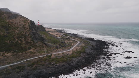vista del faro costero