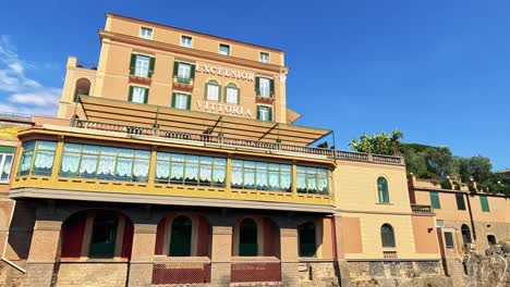 hotel overlooking ocean and harbor in sorrento