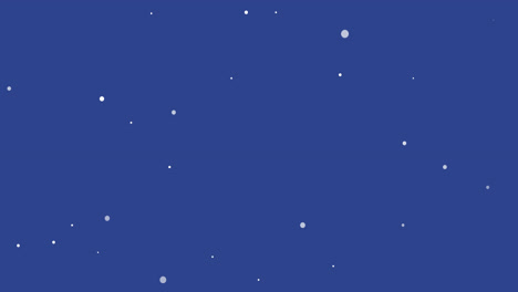 animation of window over snow falling at christmas on blue background