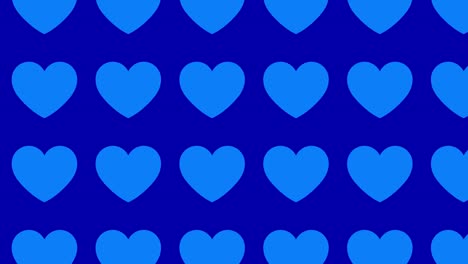 blue heart pattern