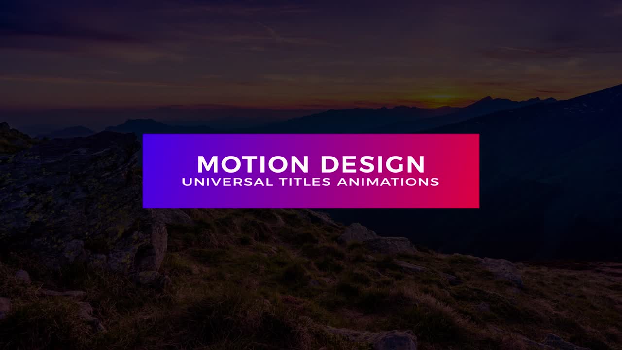 Universal Titles: Sleek Professional Pack for Any Project