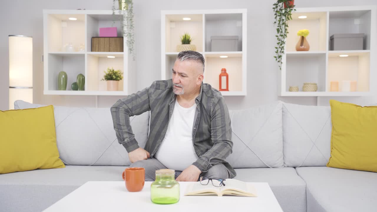 The old man who is angry with himself and has faults.