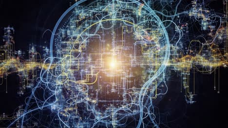 exploring the interconnected web of thought: a visual representation of neural networks and information flow in the digital mindscape