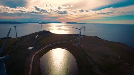 windmills for electric power production havoygavelen windmill park norway