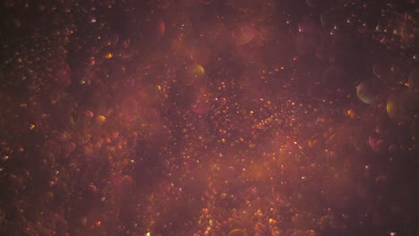 abstract pink background with chaotical motion of bubbles, spinning, circling randomly. balls rotation, abstract molecular brownian motion.