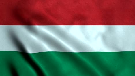 bandera de hungría con un bucle sin costuras de 4k